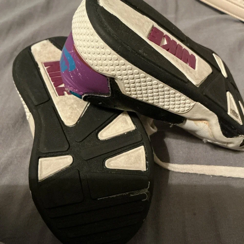 1992 Nike Huarache Baby Infant 5 Rare Vintage Shoes Blue Purple